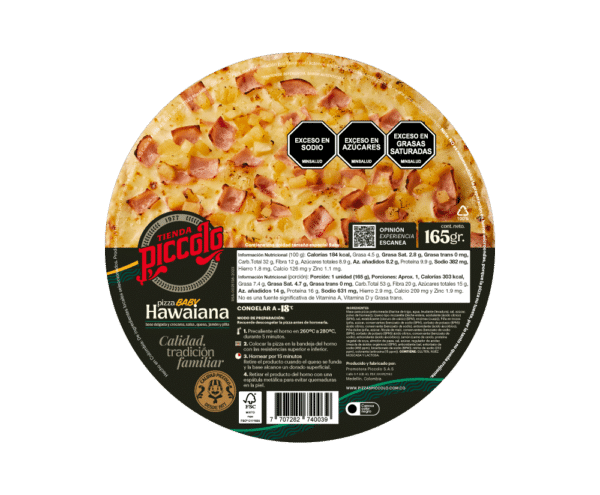 Pizza Baby Hawaiana Congelada
